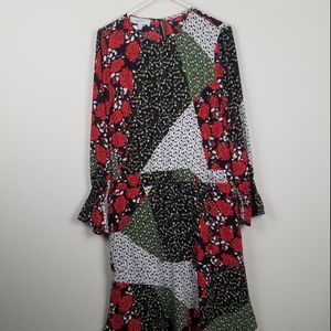 sold Libby Edelman Floral Dress  Medium Patchwork